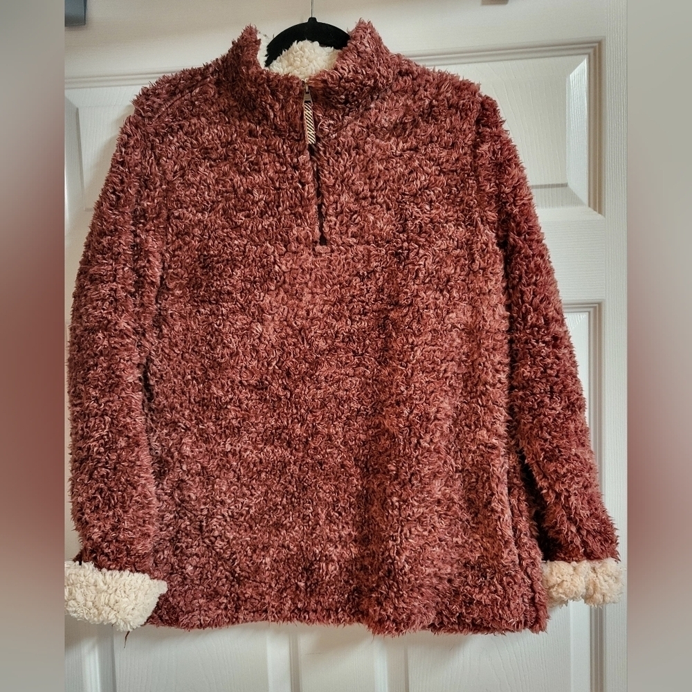 Weatherproof Cozy Women's Fleece Jacket - Burgundy Size L